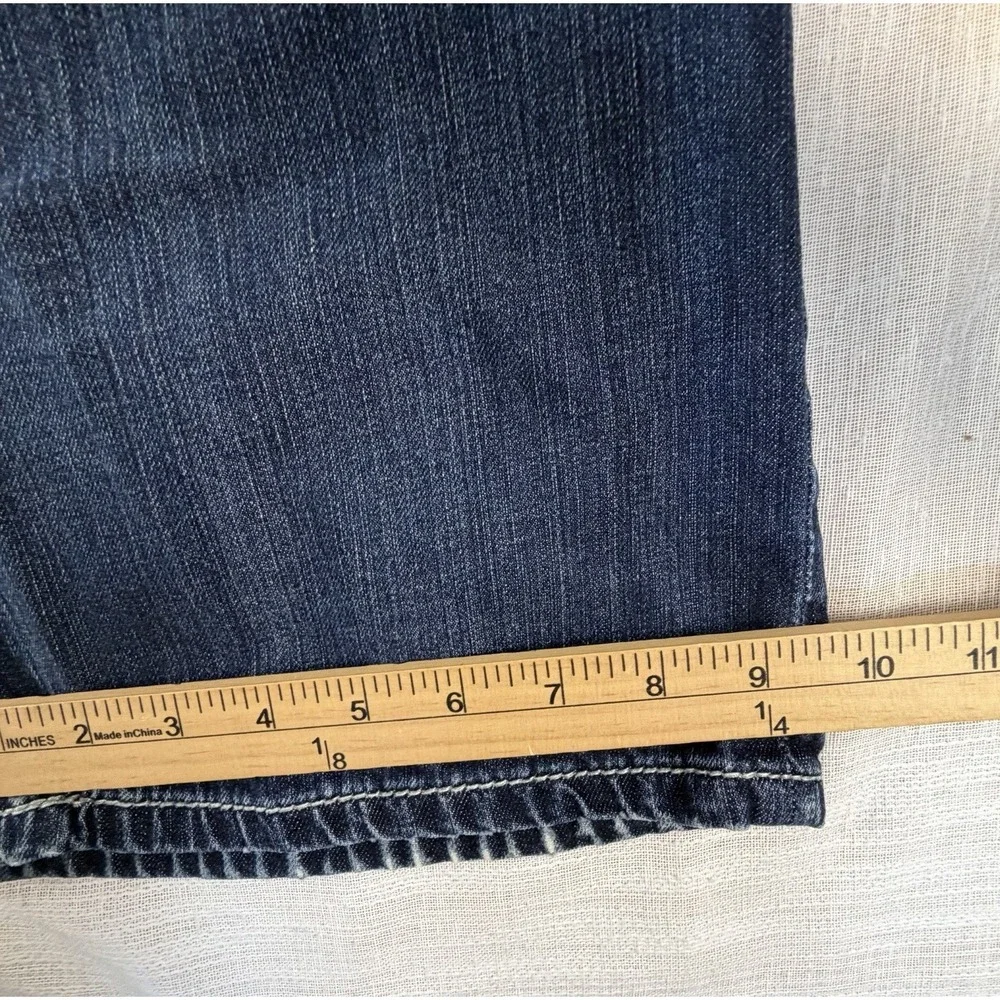 BKE Tyler Men's Jeans Men's Button Fly Jeans Sz 36L 36x33.5 Whiskering Fade‎